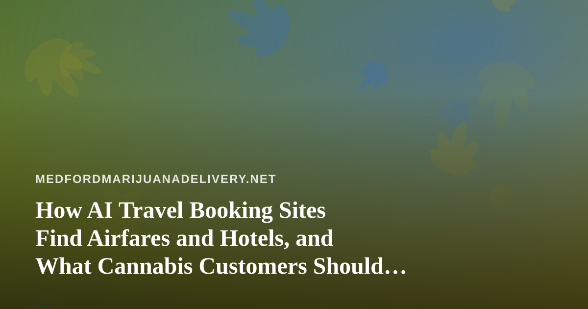 How AI Travel Booking Sites Find Airfares and Hotels, and What Cannabis Customers Should Know Before They Fly